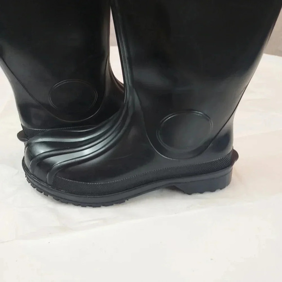 Shoes For Crews Pro Unisex Mens Size 6/Womens Size 8 Black Waterproof Boots - Picture 4 of 13